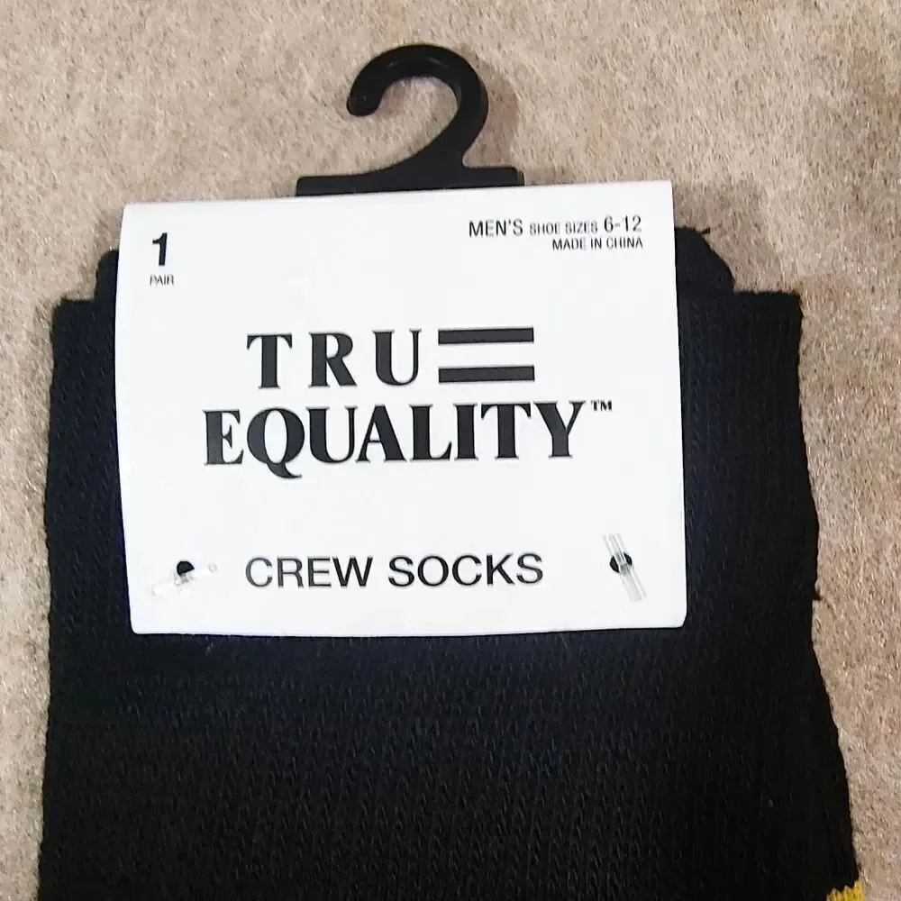 Tru Equality Black History Crew Socks -J